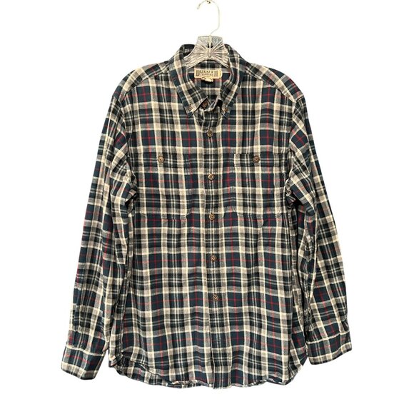 Duluth Trading Co Mens Plaid Flannel Shirt Size L - Picture 1 of 5